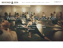 Tablet Screenshot of beyondzenstudio.com